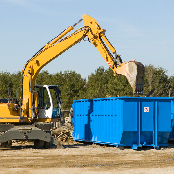 what are the rental fees for a residential dumpster in Ensign